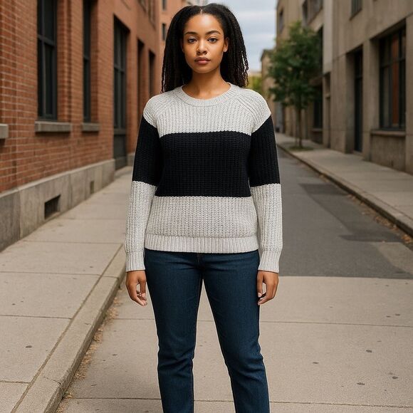 Gap Blocked Chunky Fall Oversized Sweater - Picture 1 of 6